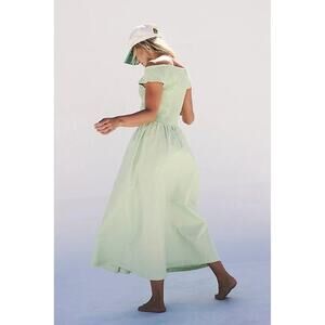 MEDIUM Free People Ceci Smocked Cotton Midi Dress